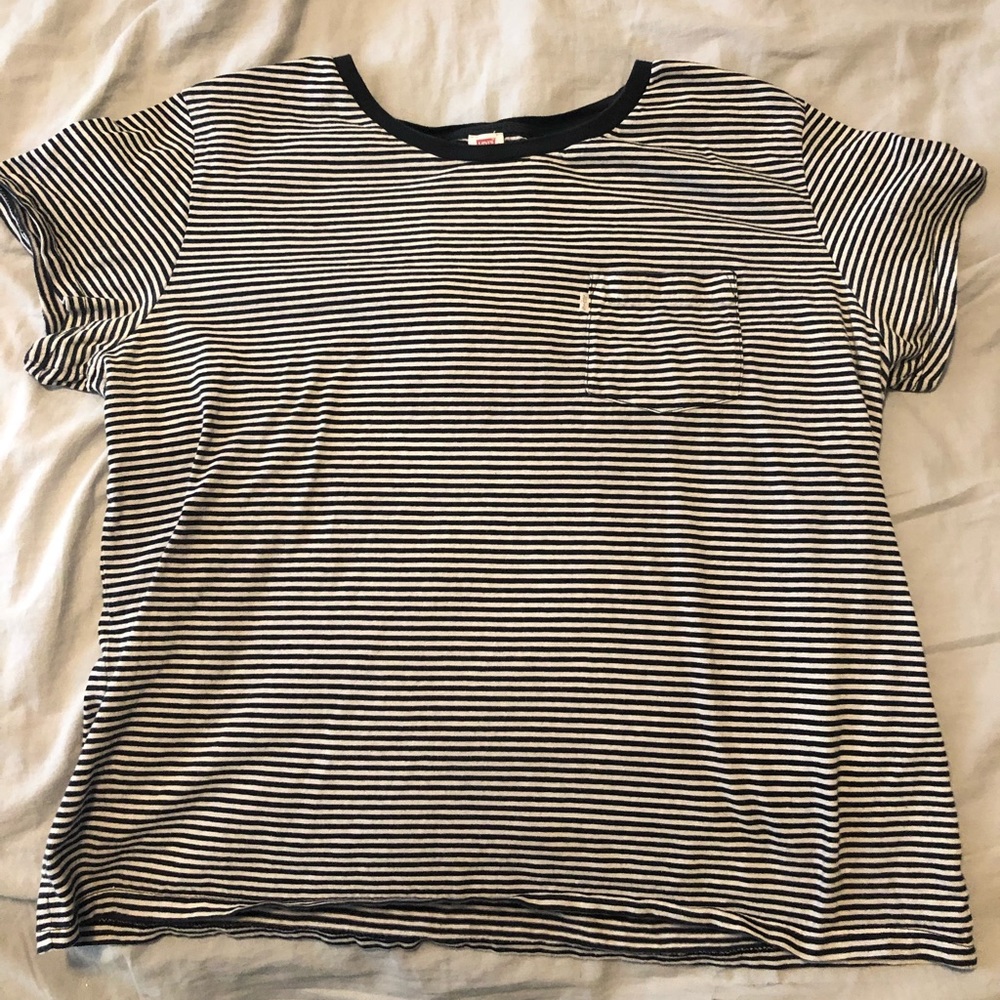 Black and white striped shirt